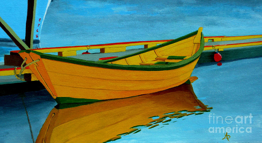 A Grand Banks Dory Painting by Anthony Dunphy