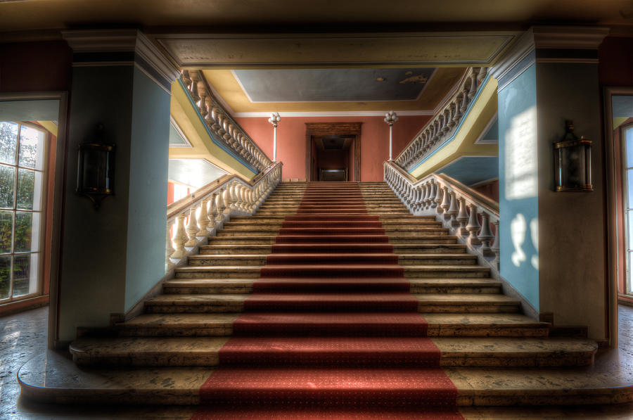 A grand stair way Digital Art by Nathan Wright