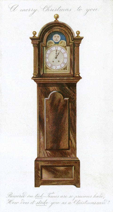 A Grandfather Clock Drawing by Mary Evans Picture Library
