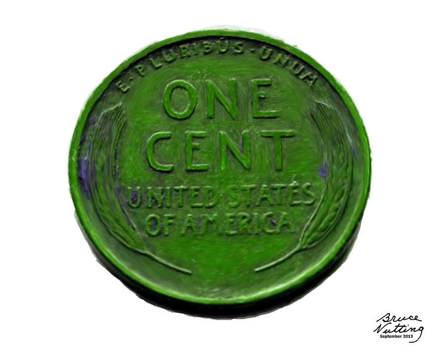 A Green Penny Painting