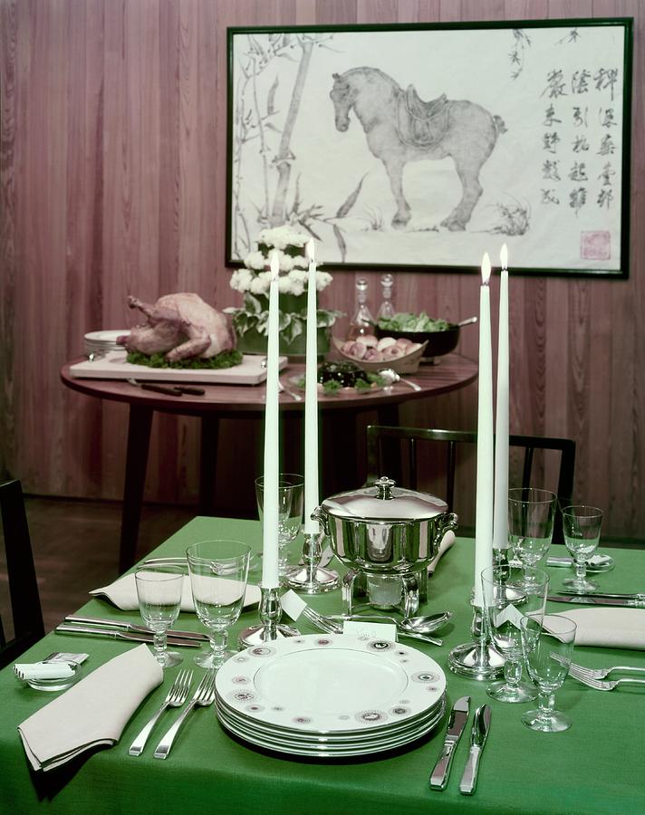 A Green Table Photograph by Wiliam Grigsby