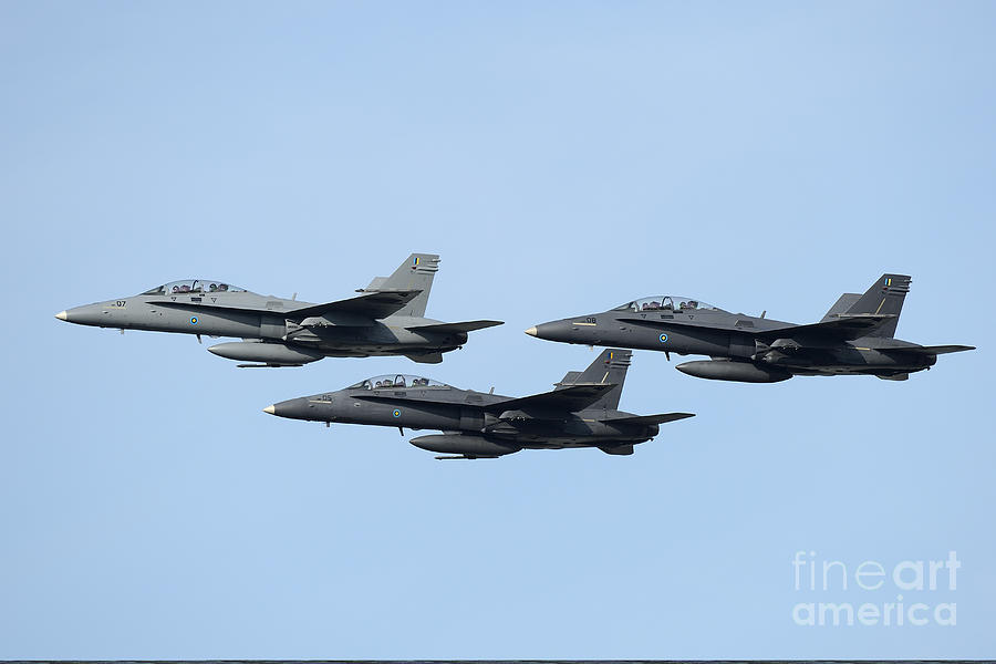 A Group Of Fa-18 Hornets Of The Royal Photograph