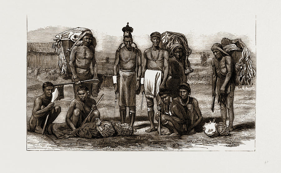 A Group Of Nagas Drawing by Litz Collection | Fine Art America