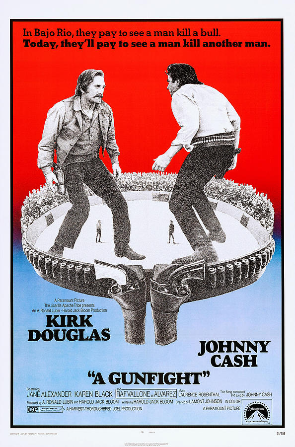 Movie Photograph - A Gunfight, From Left Kirk Douglas by Everett