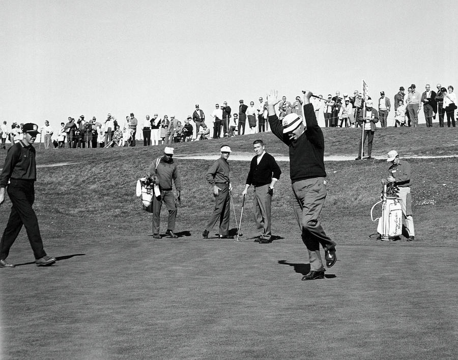 A Happy Golfer Celebrates Photograph by Underwood Archives