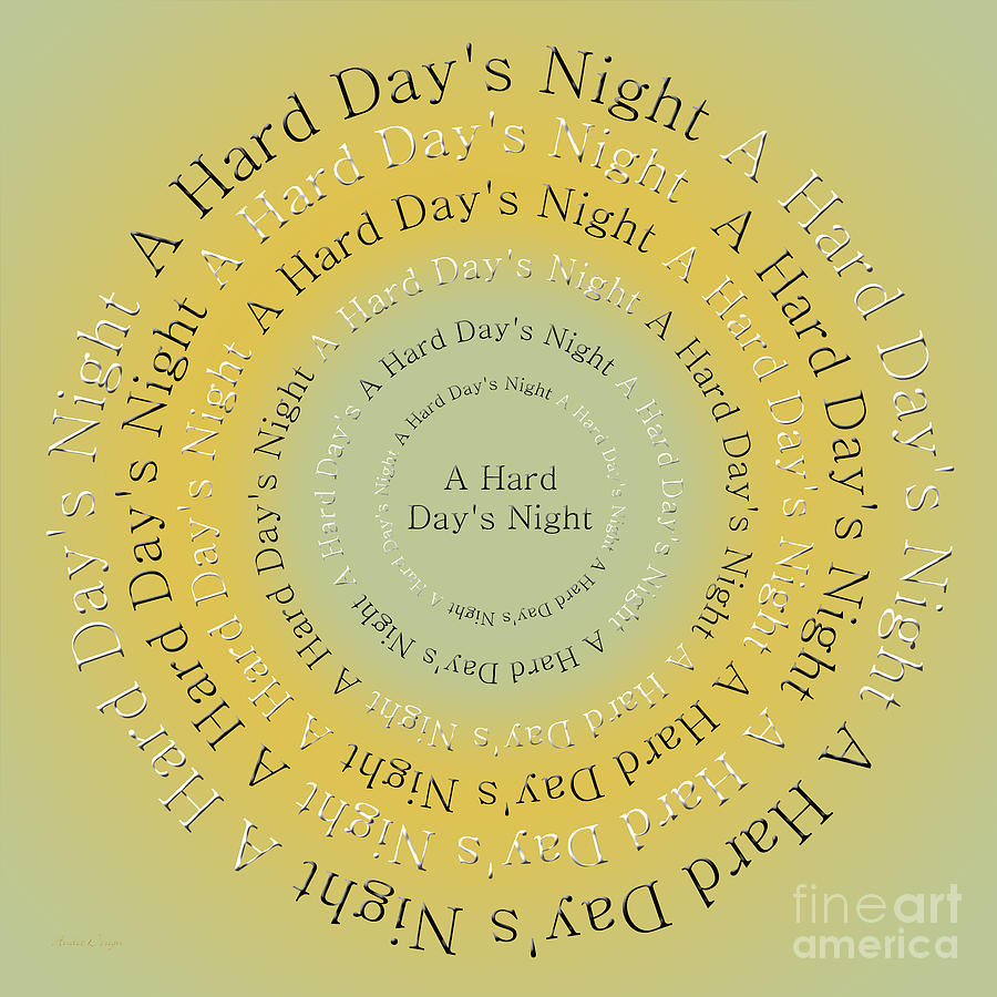 A Hard Days Night 4 Digital Art by Andee Design