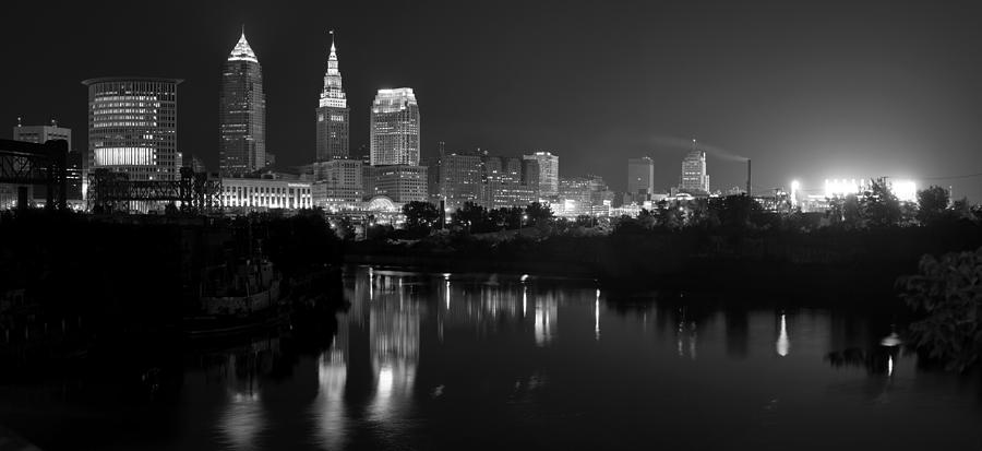 A Hazy Cleveland Night at Progressive Field Photograph by Clint Buhler