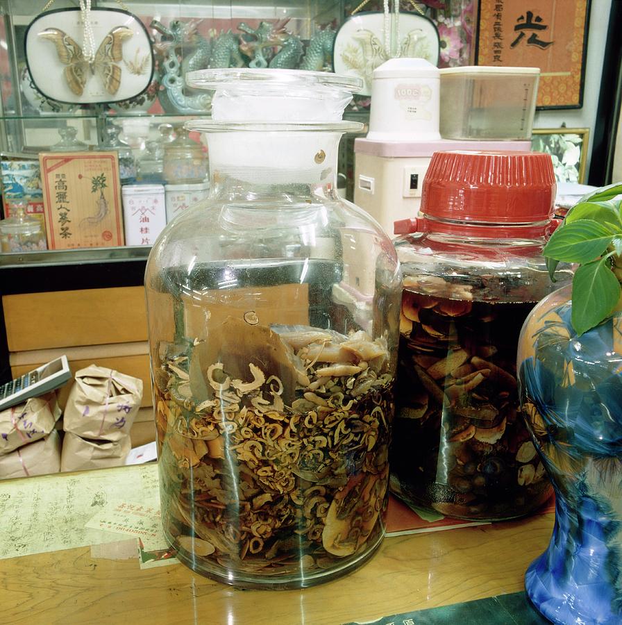 A Herbal Preparation In A Chinese Pharmacy Photograph by Mark De Fraeye/science Photo Library