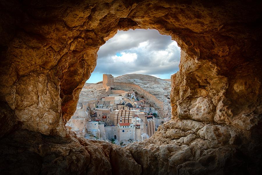 Monastery Photograph - A Hole In The Wall by Ido Meirovich
