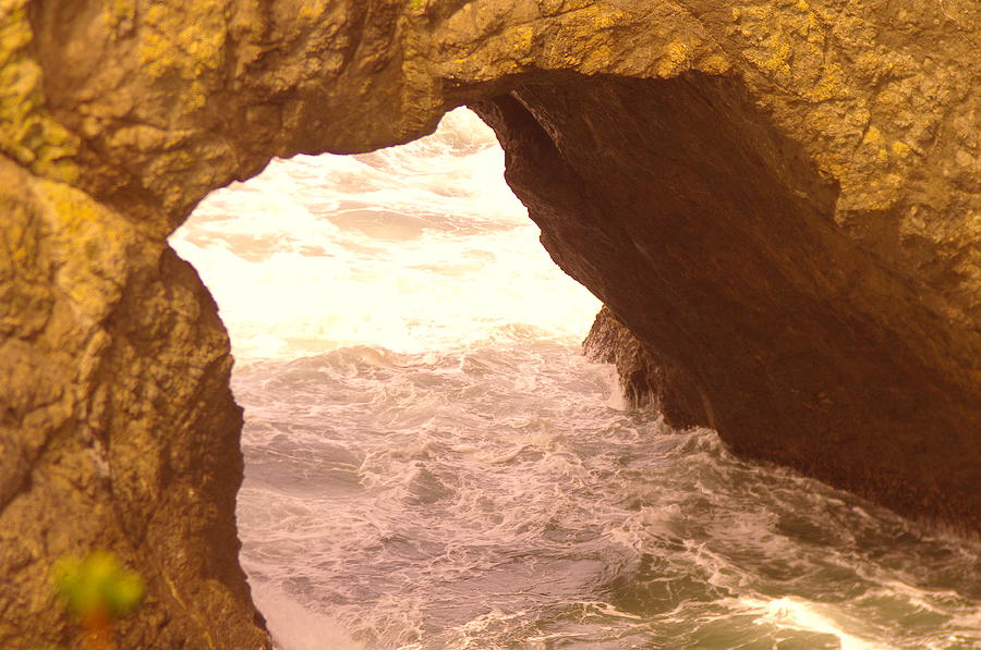 A Hole Where The Ocean Comes Through Photograph by Jeff Swan - Fine Art America