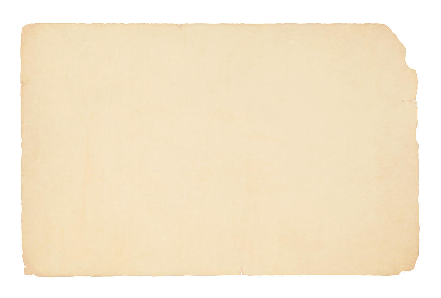 A horizontal vector illustration of a plain blank beige colored old paper Drawing by Desifoto 