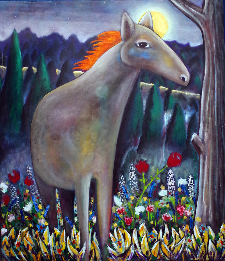 Mountain Painting - A Horse called Harmony by Andrew Osta
