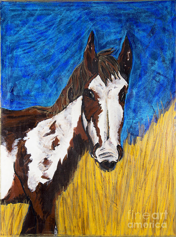 A Horse of Course Painting by Rebecca Weeks
