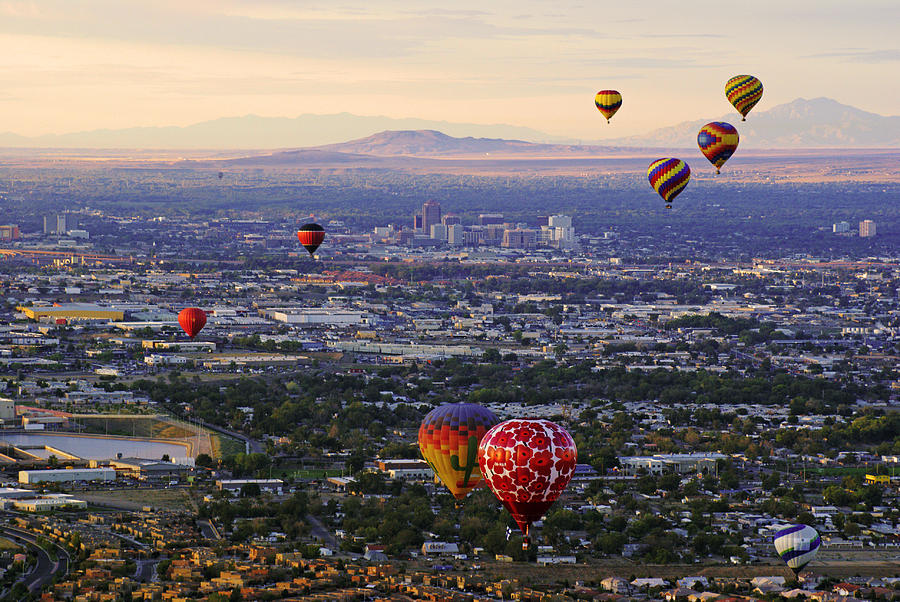 A Hot Air Ride to Albuquerque Photograph by Daniel Woodrum