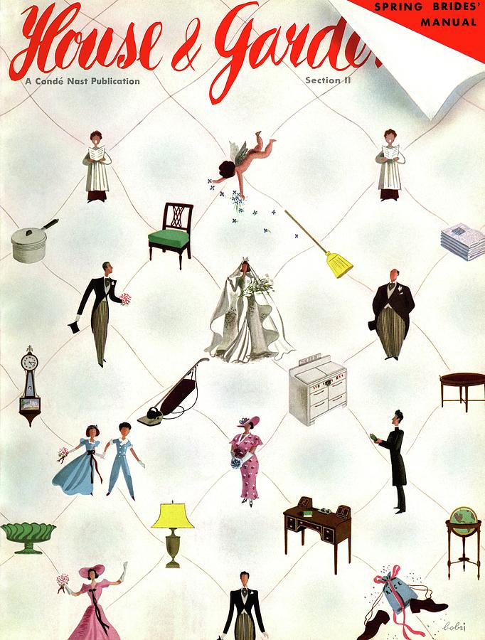 A House And Garden Cover Of People And Household Photograph by Victor Bobritsky A House And Garden Cover Of People And Household Photograph by Victor Bobritsky