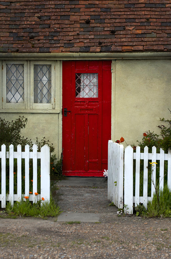 A House With Red Door Photograph By Jaroslaw Blaminsky