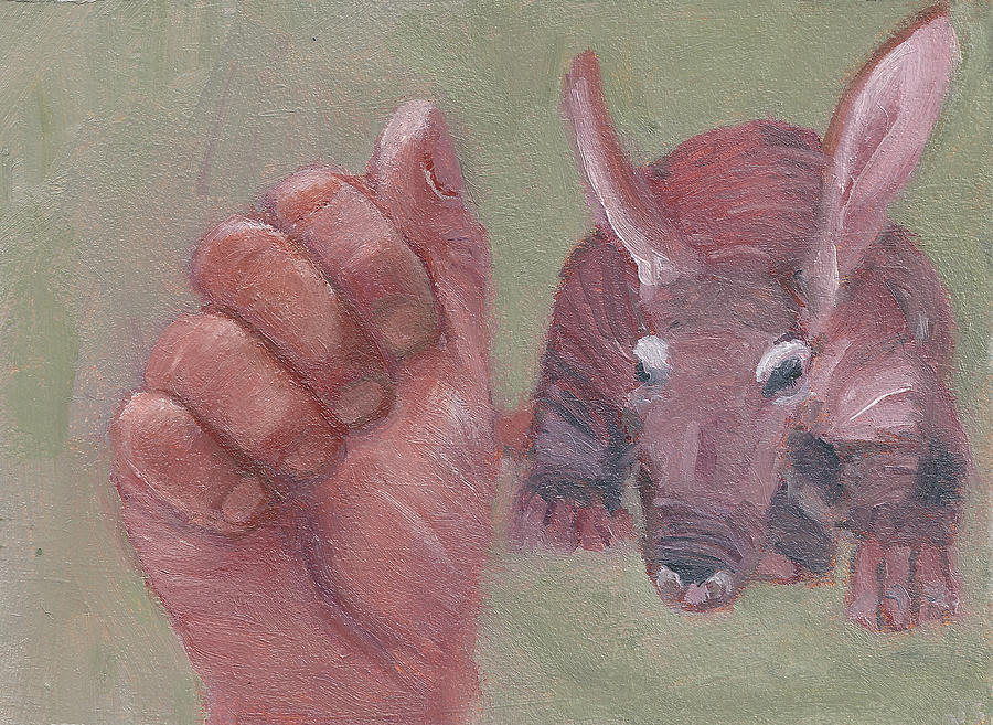 A is for Aardvark Painting by Jessmyne Stephenson