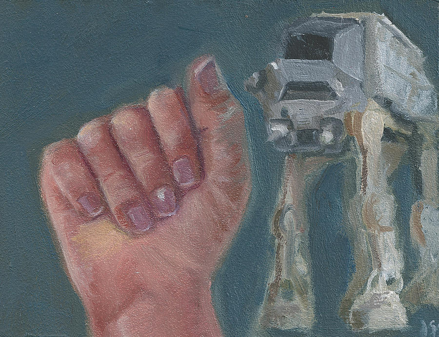 A is for AT-AT Painting by Jessmyne Stephenson