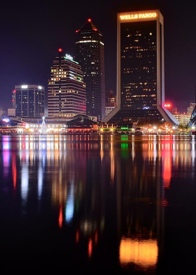 A Jacksonville Night Photograph by Frozen in Time Fine Art Photography