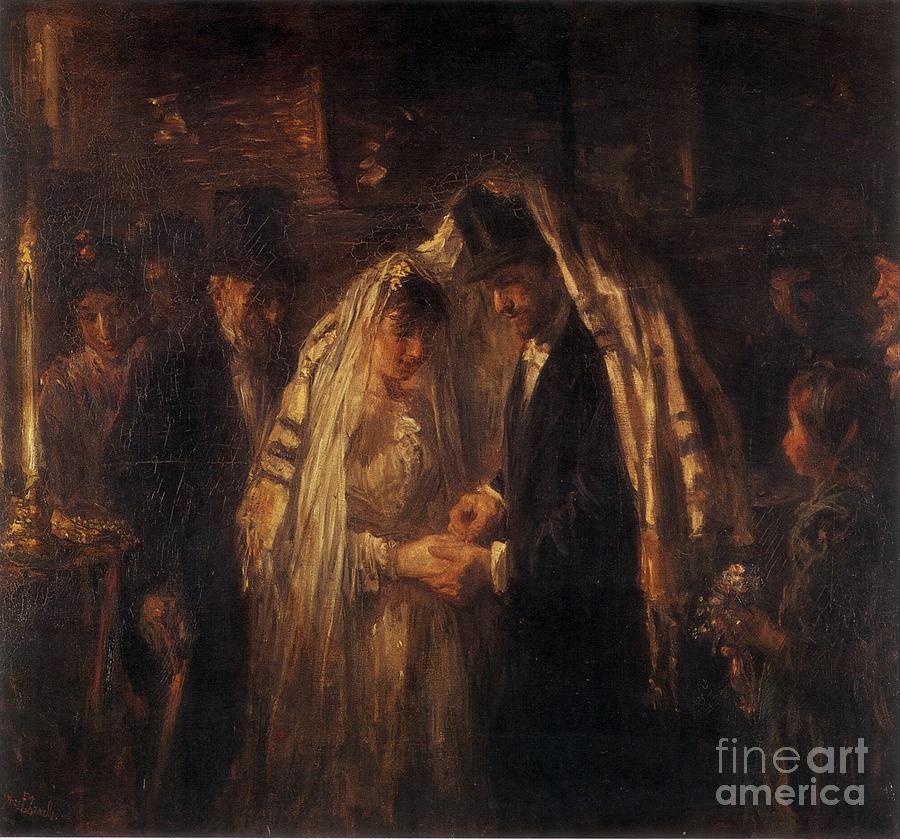 A Jewish Wedding Painting by Celestial Images