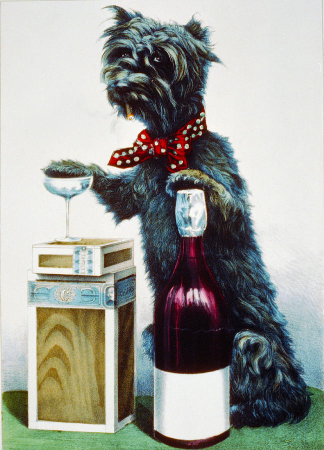 Currier And Ives Digital Art - A Jolly Dog by Currier and Ives