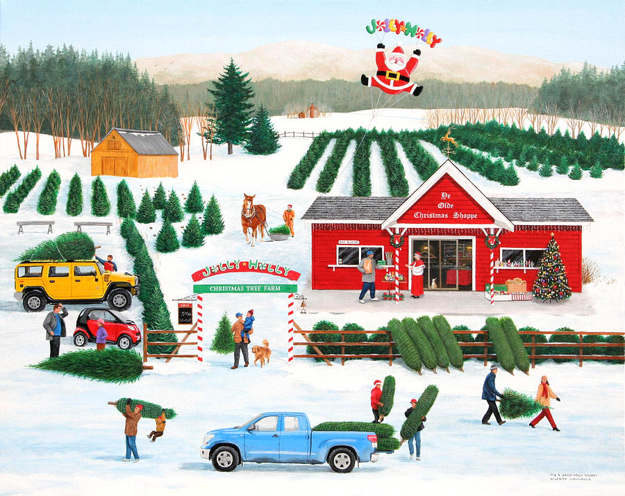 A Jolly Holly Holiday Painting by Wilfrido Limvalencia
