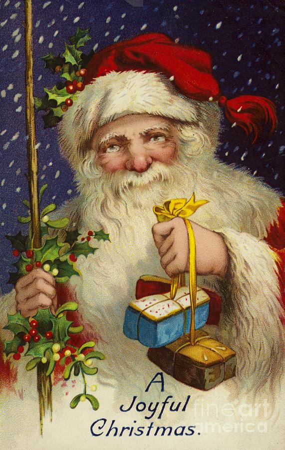 Christmas Painting - A Joyful Christmas by English School