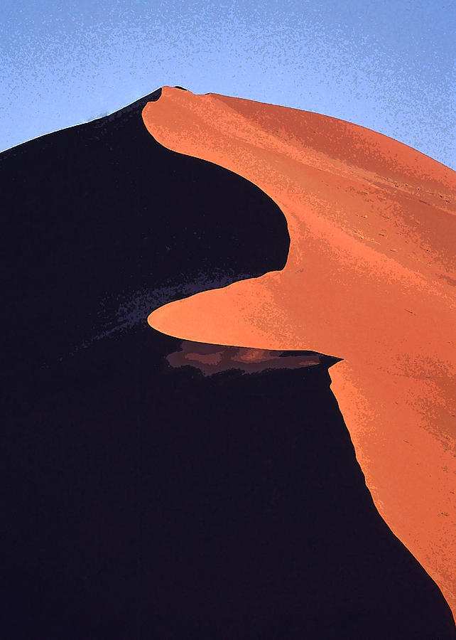 Desert Photograph - A Knife-edged Dune by Anthony Dalton