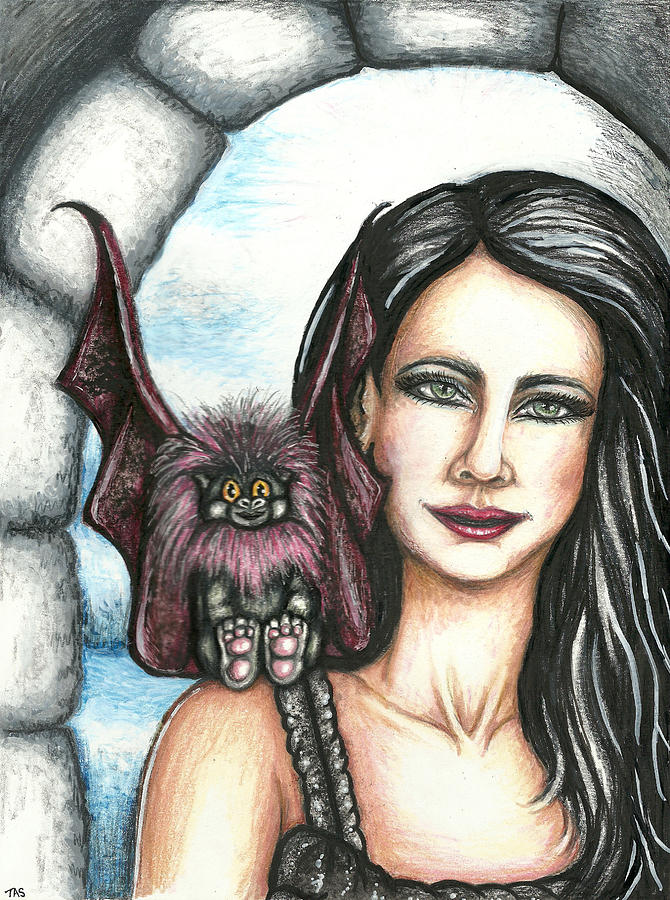 A Lady And Her Pet Painting
