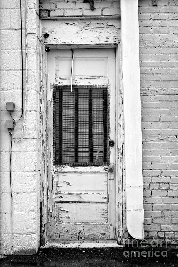 Lexington Photograph - A Lexington Door BW by Patrick Lynch