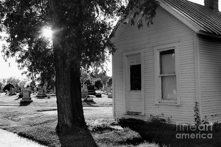 A Light Shines On Black and White Photograph by Karen Adams