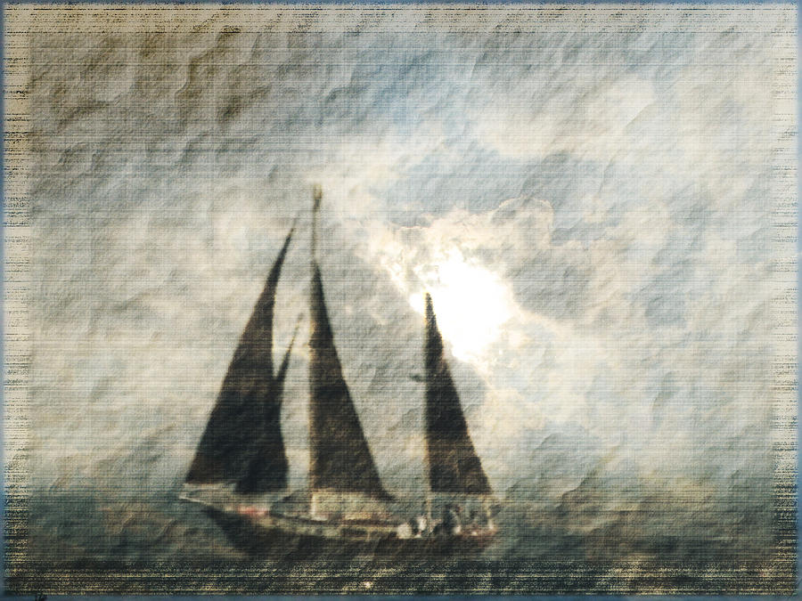 A Light Through The Storm - Sailing Photograph by Marie Jamieson