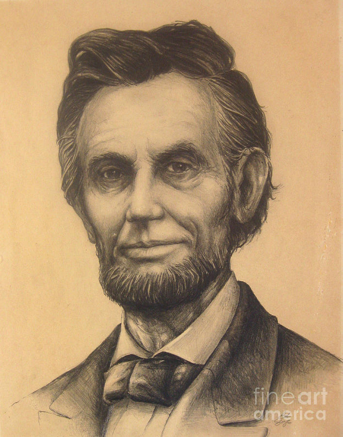 A. Lincoln Drawing by Bob  George
