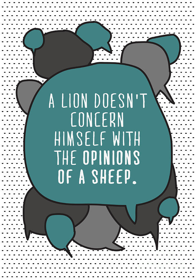 Big Digital Art - A Lion Doesnt Concern Himself by Orange Vectors Big Digital Art - A Lion Doesnt Concern Himself by Orange Vectors