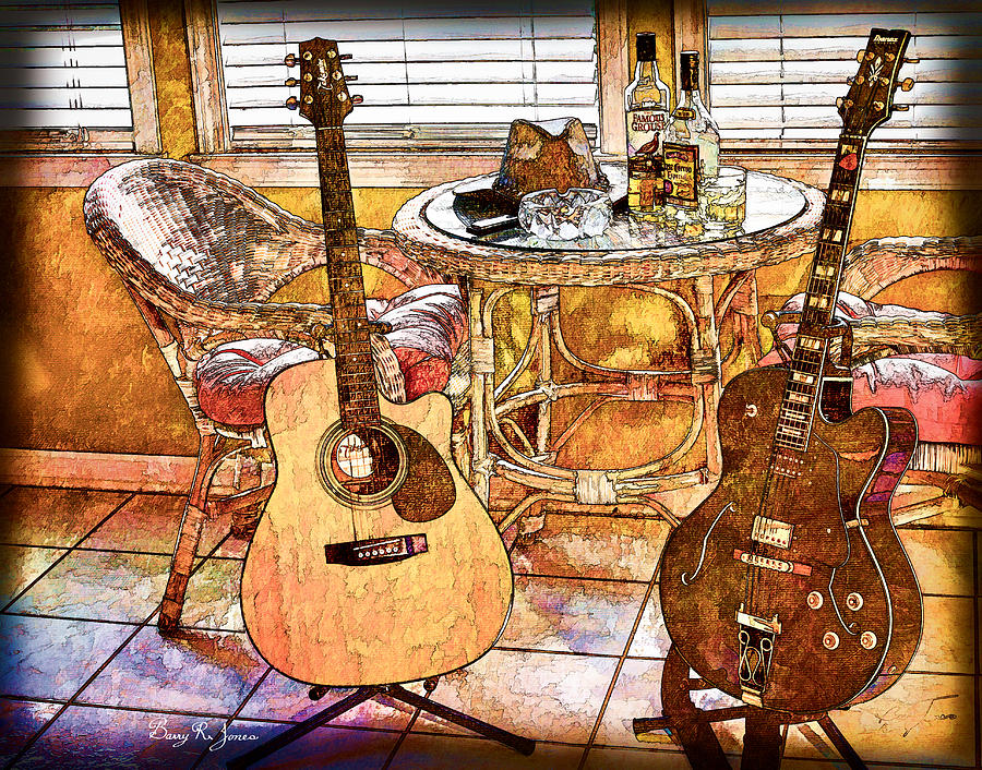 Guitar Photograph - A Little Bit Country-A Little Bit Blues by Barry Jones