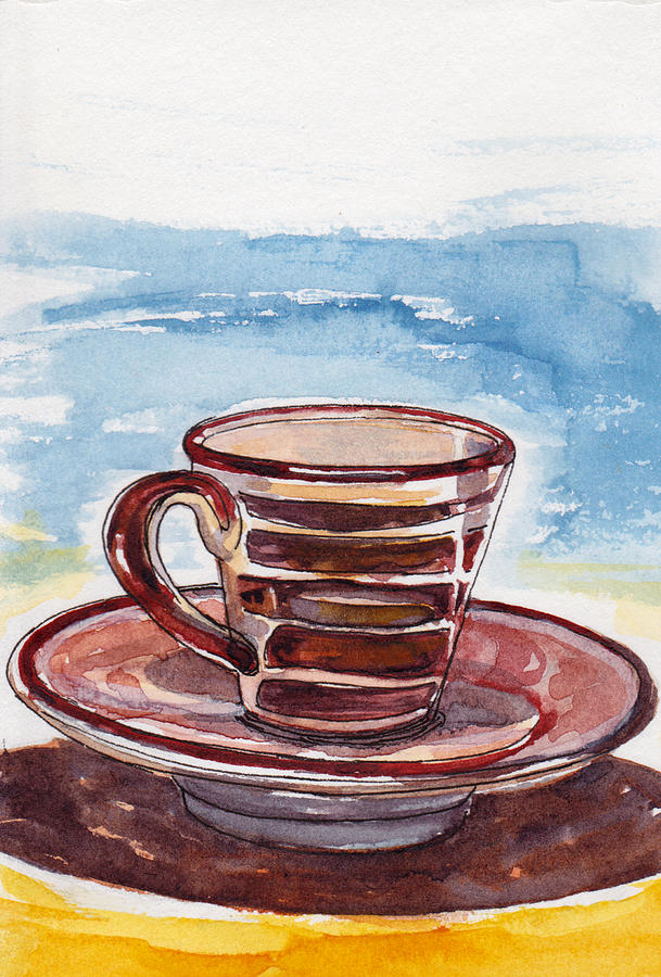 A Little Espresso Painting by Julie Maas