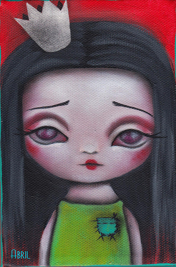 A little princess Painting by Abril Andrade