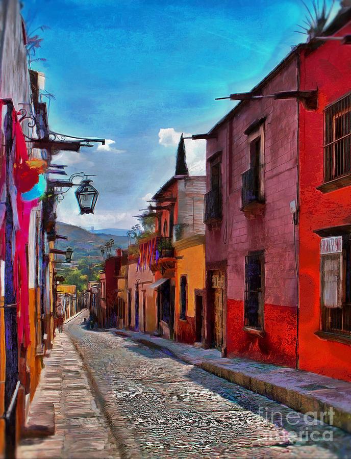 A Little Street In San Miguel Photograph