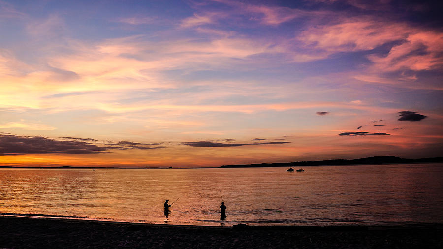 A Little Sunset Fishing Photograph by Ronda Broatch
