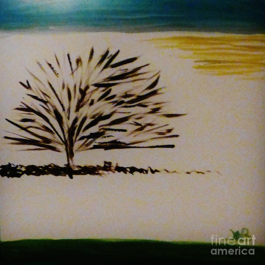 A Lone Tree Painting by Marie Bulger - Fine Art America