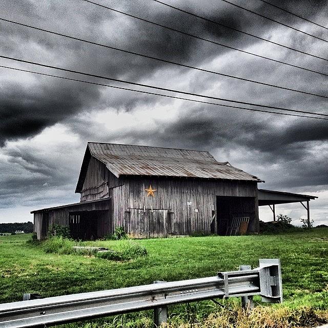 Barn Photograph - A Lonely Barn. Shot This Pic Last by Tiffany Anthony
