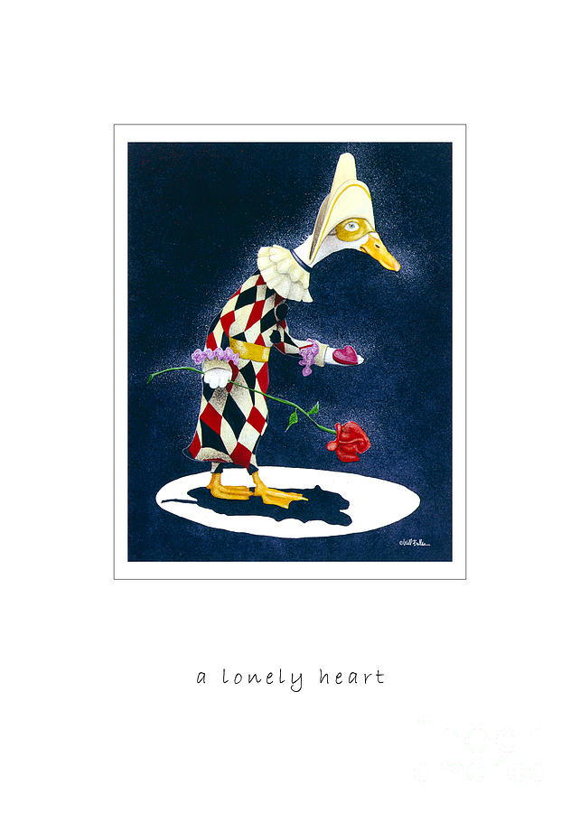A lonely heart...just like Pagliacci... Painting by Will Bullas