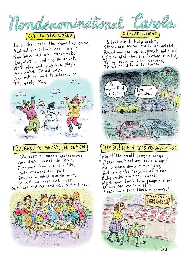 A Long Description Of Various Non-denominational Drawing by Roz Chast