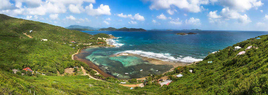 Johns Folly Bay from Tradewinds Cottage in St. John USVI Photograph by Craig Bowman