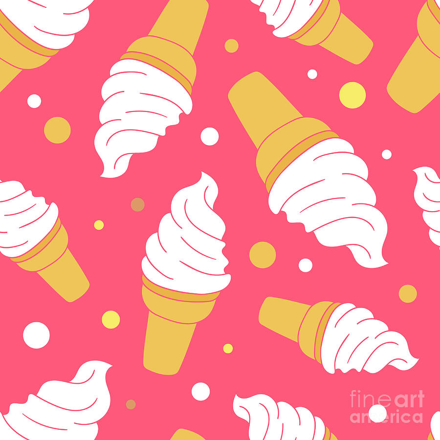 A Lot Of Ice Cream Hand Drawn Digital Art by Talirina A Lot Of Ice Cream Hand Drawn Digital Art by Talirina