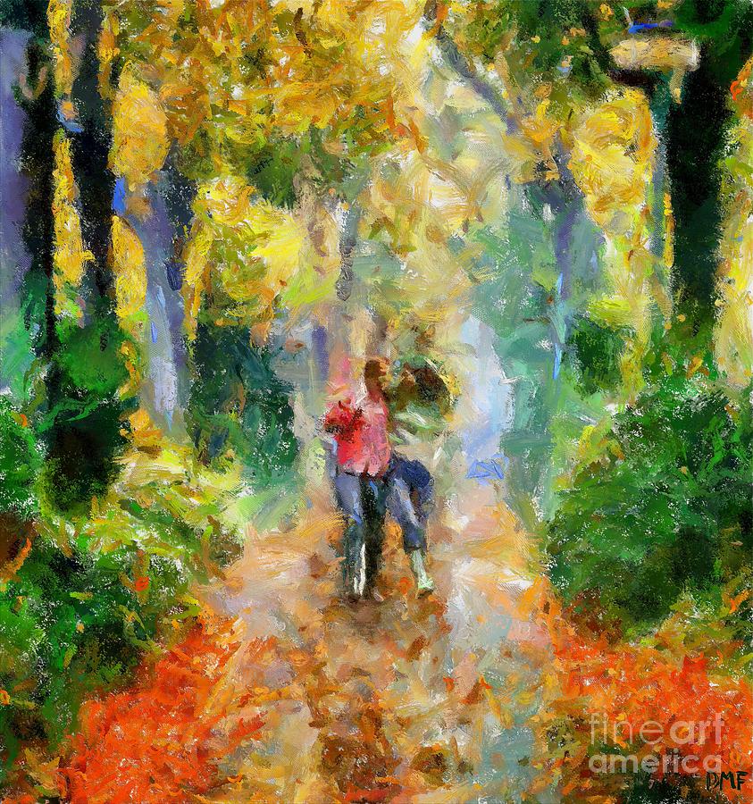 A Love Stroll Painting by Dragica  Micki Fortuna