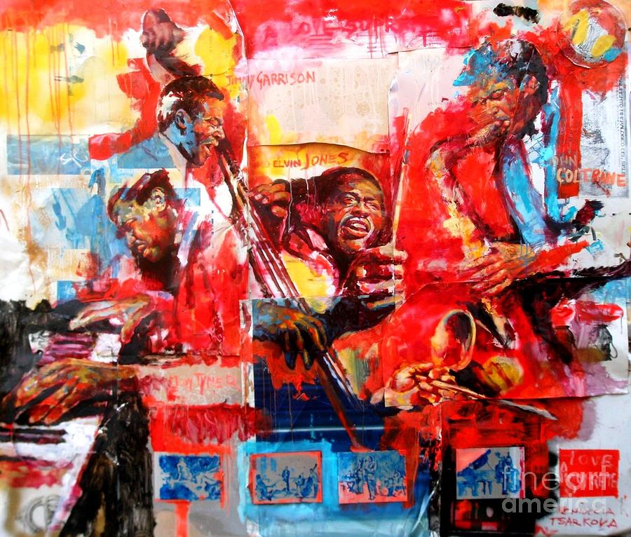 John Coltrane Painting - A love Supreme by Massimo Chioccia