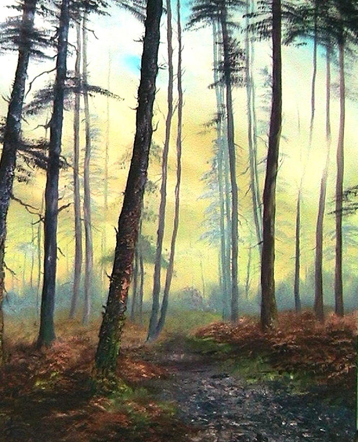 A Lovely Walk on Cannock Chase Painting by Jean Walker