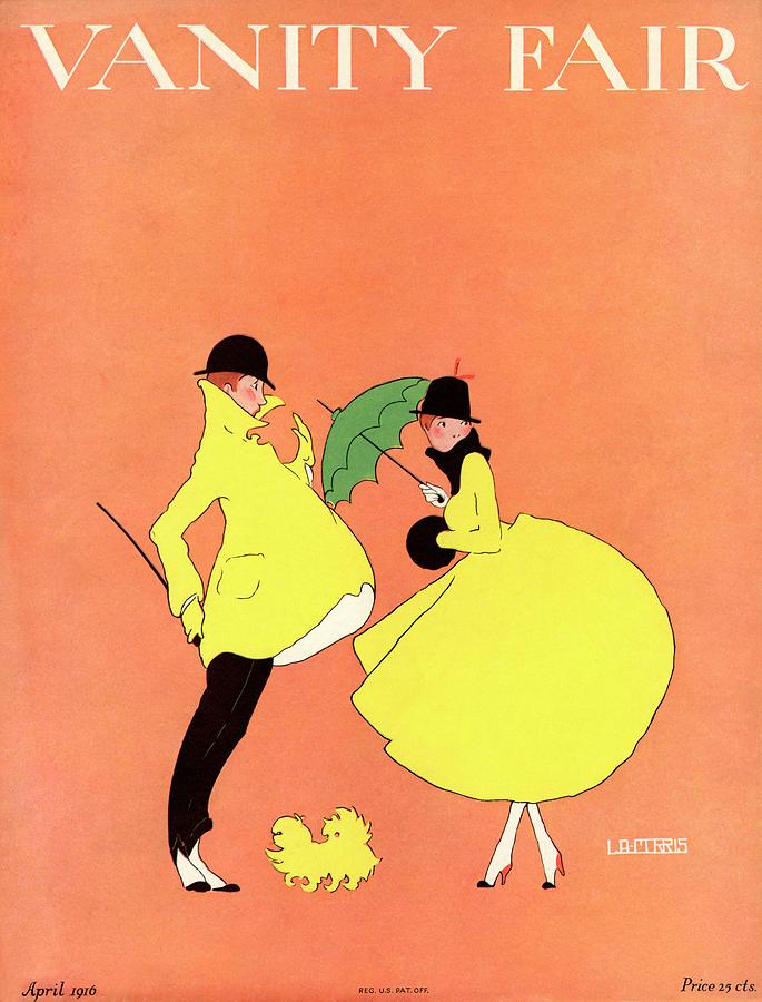 A Magazine Cover For Vanity Fair Of A Couple Photograph by L. A. Morris