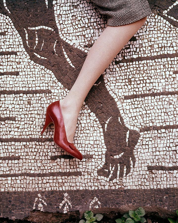 High Heel on Roman Mosaic Photograph by Leombruno-Bodi